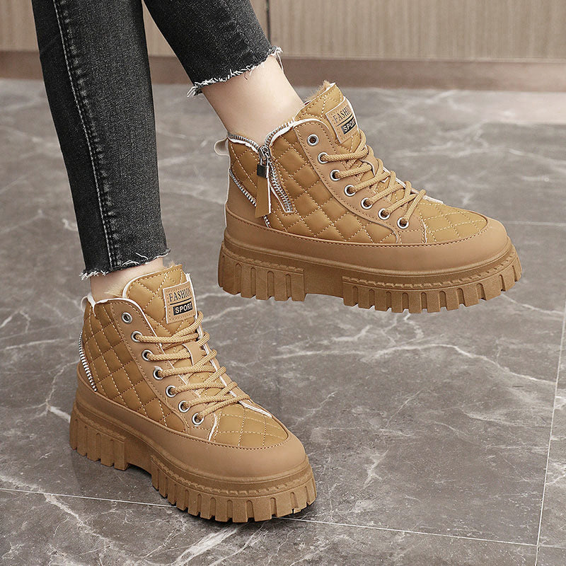 Damen Winterstiefel Warm Gepolstert Robust