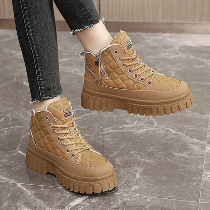 Damen Winterstiefel Warm Gepolstert Robust