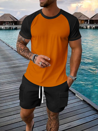 Herren Sport T-Shirt Raglan Ärmel Modern Sportlich