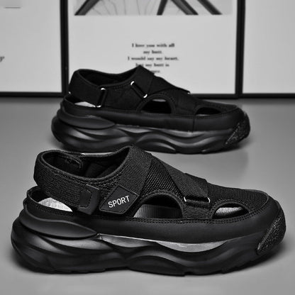 Damen Sandalen Sportlich Rutschfest Klettverschluss