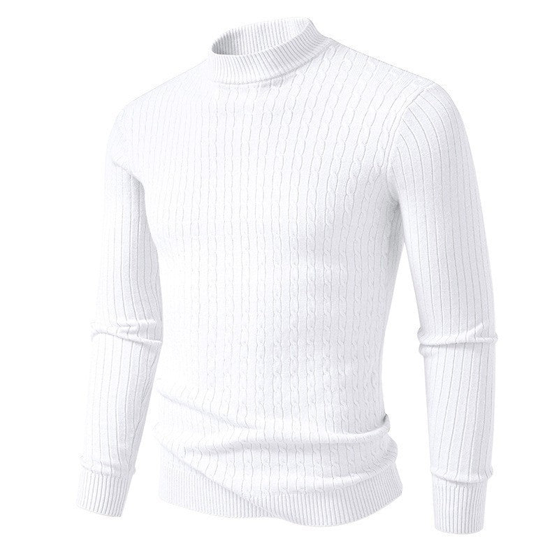 Herren Rollkragenpullover Strickpullover Modern Grobstrick