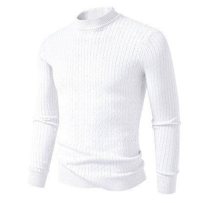 Herren Rollkragenpullover Strickpullover Modern Grobstrick