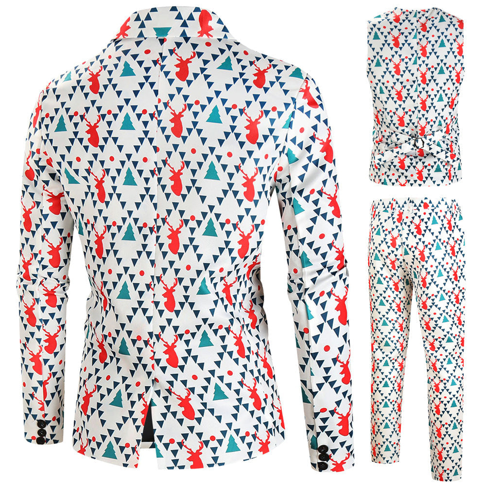 Herren Anzug Set mit Schneeflocken Muster Elegant Berlin