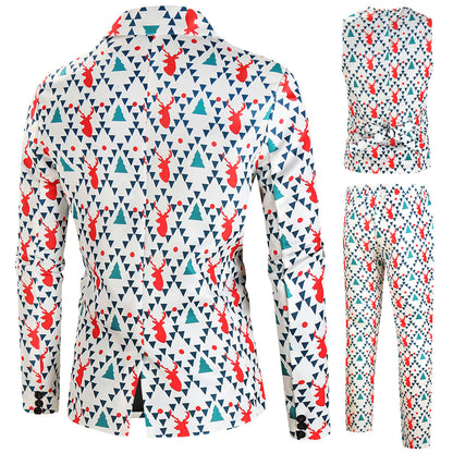 Herren Anzug Set mit Schneeflocken Muster Elegant Berlin