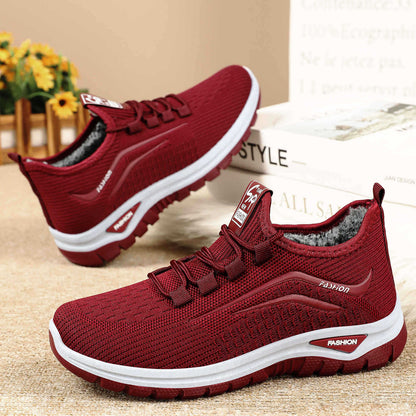 Damen Sneaker Atmungsaktiv Komfortschuh Sportlich