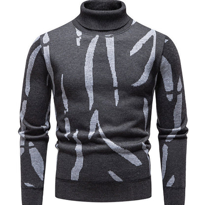 Herren Rollkragenpullover Modern Auffälliges Muster