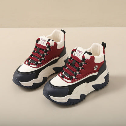 Damen Sneaker Hoch High Top Sneakers Sportlich Chunky
