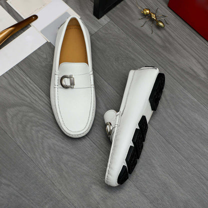 Damen Mokassins Leder Elegante Schuhe Frauen