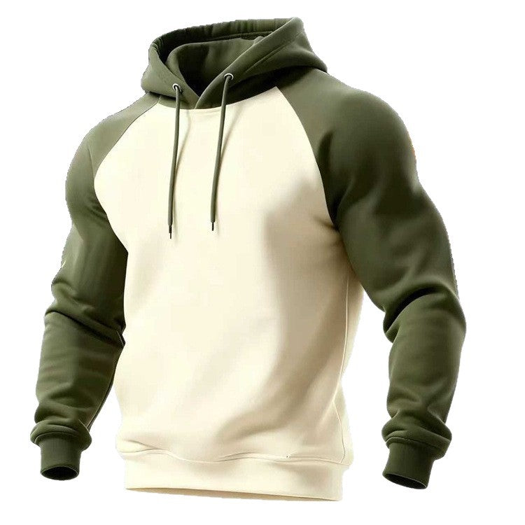 Herren Hoodie Sportlich Modern Grau