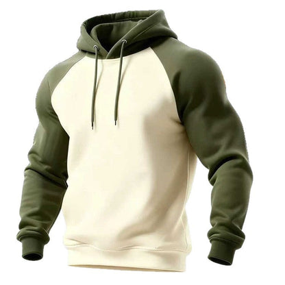 Herren Hoodie Sportlich Modern Grau