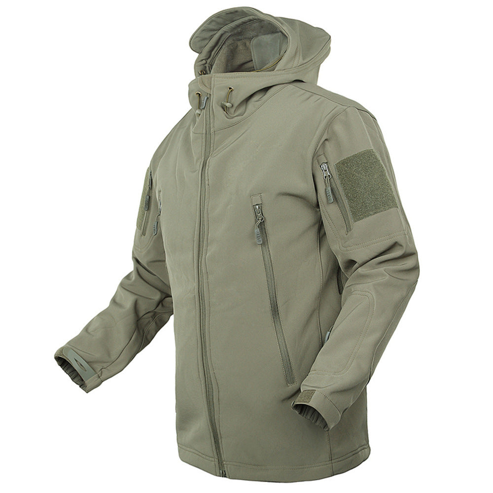 Herren Outdoor-Jacke Warm Isolierend Fleece Reißverschluss Taschen - BerlinGlamour