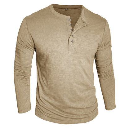 Herren Langarmshirt Knopfverschluss Modern Berlin_Style