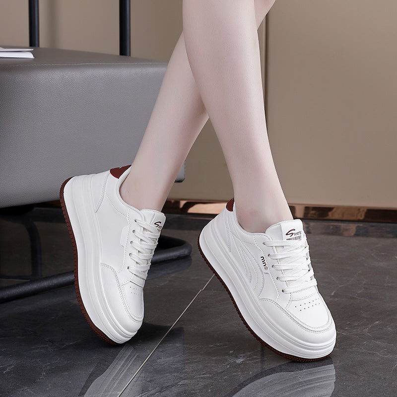 Damen Sneaker Plattform Sportlich Bequem Damenschuhe