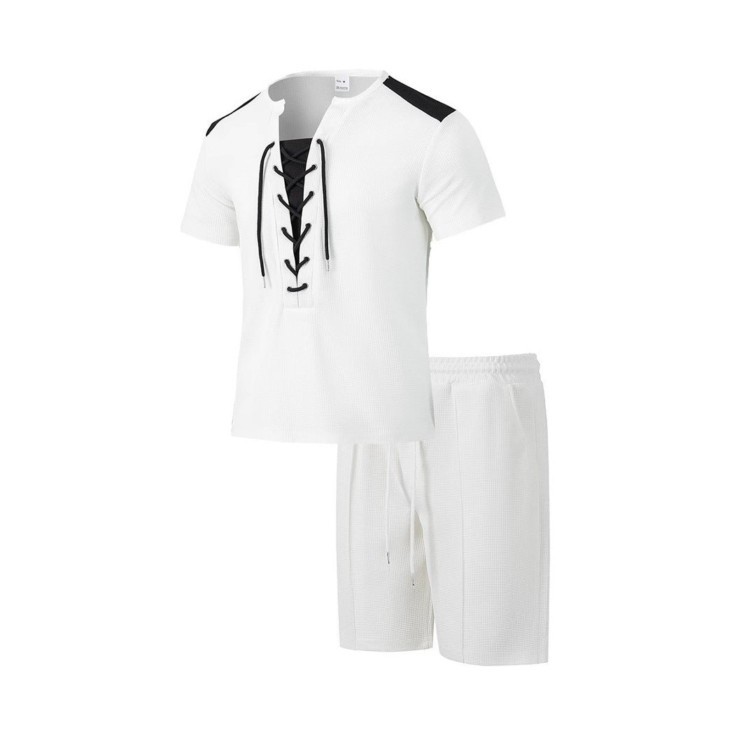 Herren Sportset Mit Schnürung Modern Sportlich - BerlinGlamour