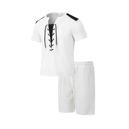 Herren Sportset Mit Schnürung Modern Sportlich - BerlinGlamour