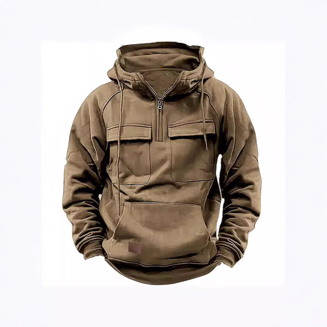 Herren Kapuzenpullover Funktional mit Taschen Sportlich