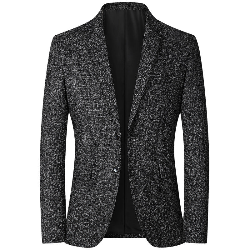 Herren Blazer Elegant Strukturstoff Modern