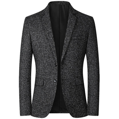 Herren Blazer Elegant Strukturstoff Modern