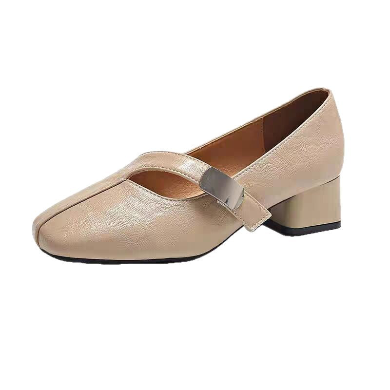 Damen Plateau-Pumps Elegante Schnalle Schuhe High Heel