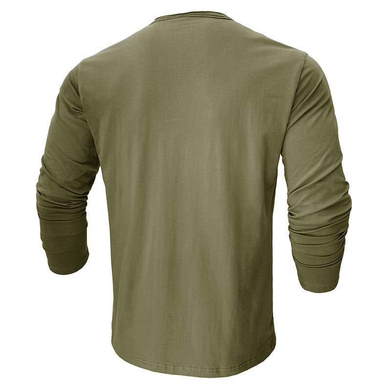 Herren Langarmshirt Sportlich Rundhals Modern