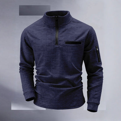 Herren Pullover Stehkragen Modern Glamour Style