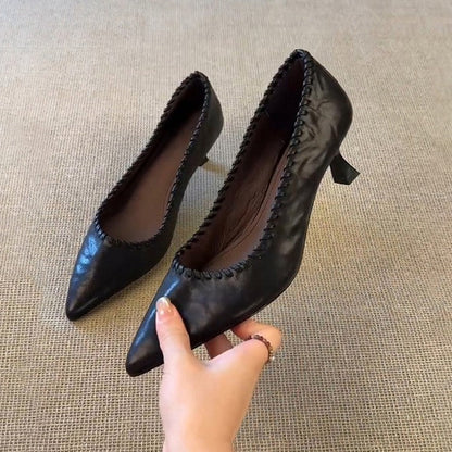 Damen Pumps Stilvoll Spitze Riemen Schuhe Elegant