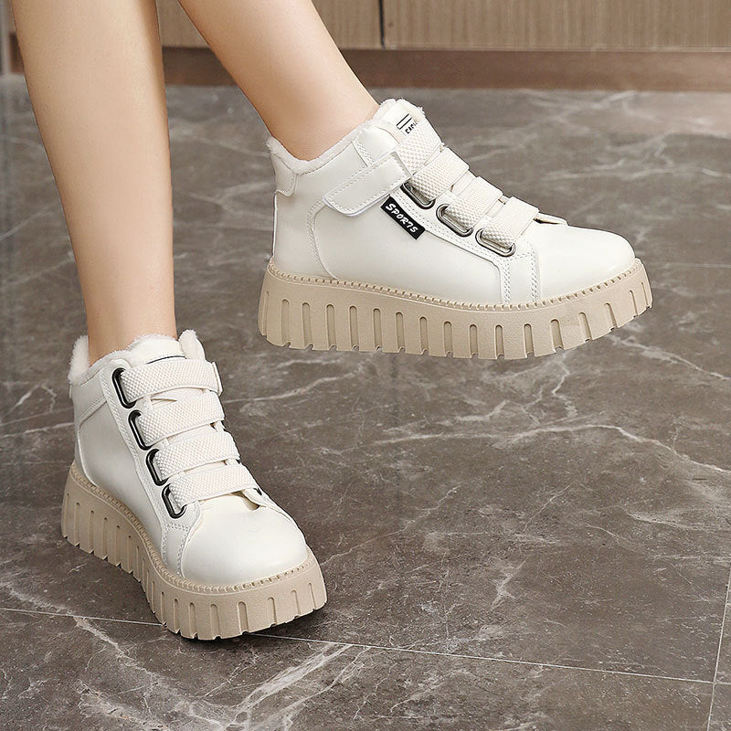 Damen Sneaker High-Top Warm Gefüttert Rutschfest