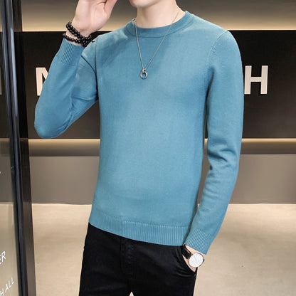 Herren Strickpullover Hochwertig Modern Schwarz