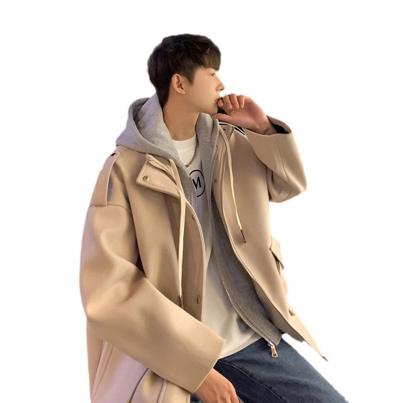 Herren Winterjacke Übergröße Kapuze Modern Trendig