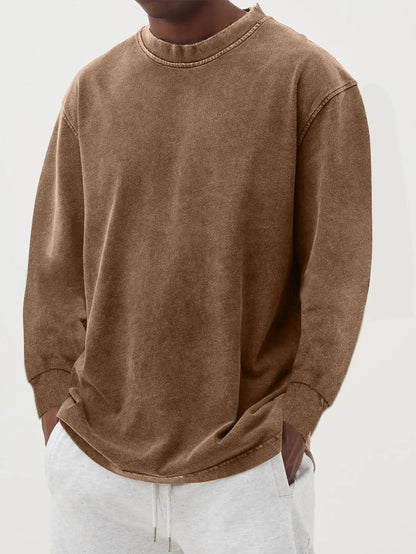 Bequemer Herren Pullover Oversized Baumwolle
