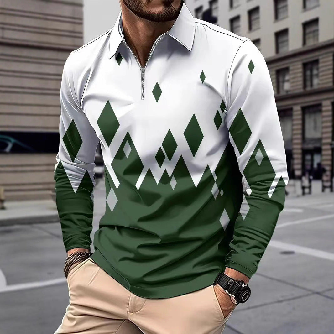 Herren Langarmshirt Modern Grafik Berlin Stadtstyle - BerlinGlamour