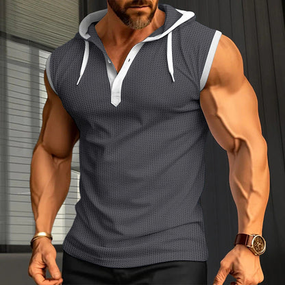 Herren Funktionsshirt Kurzarm Kapuze Sportlich