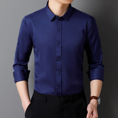 Herren Langarmhemd Slim Fit Baumwolle Berlin Style