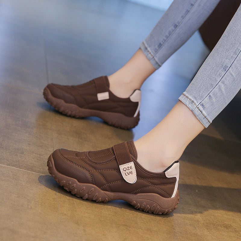 Damen Freizeitschuhe Bequem Gummisohle Verstellbar Modern