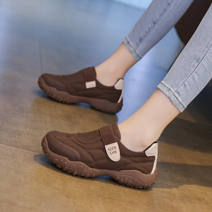Damen Freizeitschuhe Bequem Gummisohle Verstellbar Modern