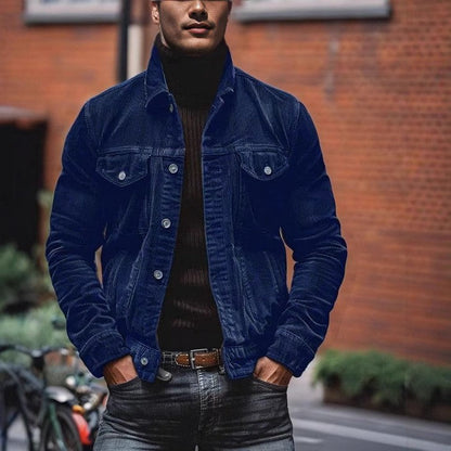 Herren Cordjacke Modern Schmal Schnitt