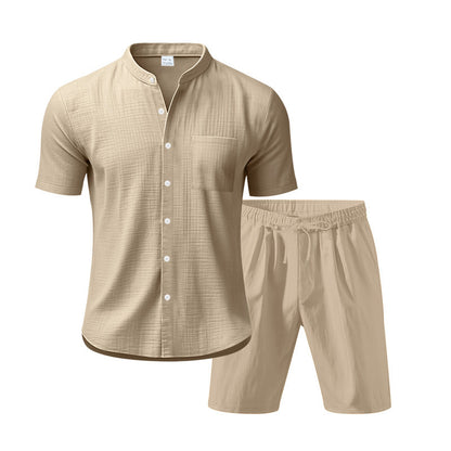 Herren Kurzarm-Set Atmungsaktiv Stretch Sportlich