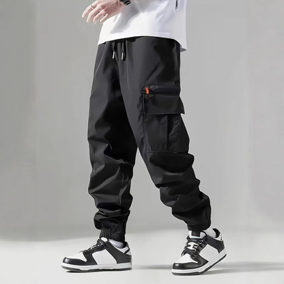 Herren Cargo-Hose Elastisch Bequem Hedi-Mode