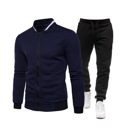 Herren Trainingsjacke Sportlich Stehkragen mit Hose