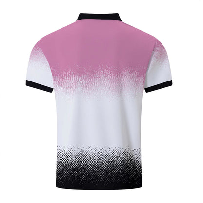 Herren Poloshirt Farbverlauf Modern Style