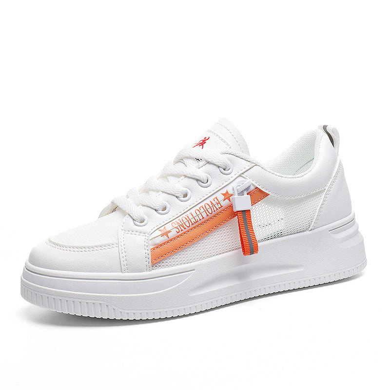 Damen Sneaker Sportlich Laufschuhe Mit Zipperdesign