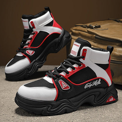 Damen Sneaker Hoch Urban Style Atmungsaktiv Komfort