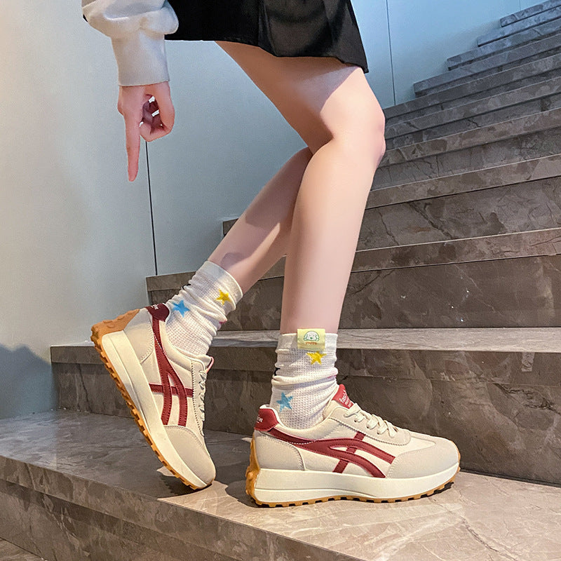Damen Sneaker Bequem Sportlich Laufsohle Weich