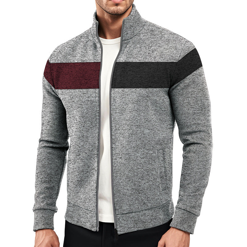 Herren Freizeitjacke Sportlich Farbblockiert Modern