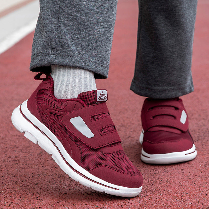 Damen Sneaker Freizeit Schuhe Atmungsaktiv Klettverschluss - BerlinGlamour