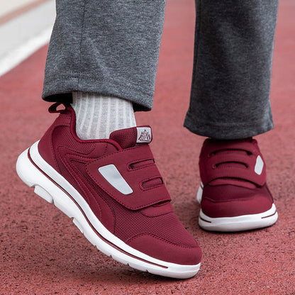 Damen Sneaker Freizeit Schuhe Atmungsaktiv Klettverschluss - BerlinGlamour