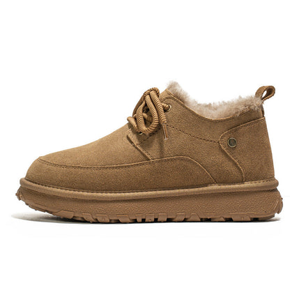 Damen Winterstiefel Bequem Warm mit Plüschfutter