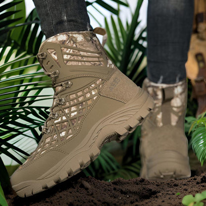 Herren Outdoor-Stiefel Robust Wasserdicht mit hoher Knöchelstütze