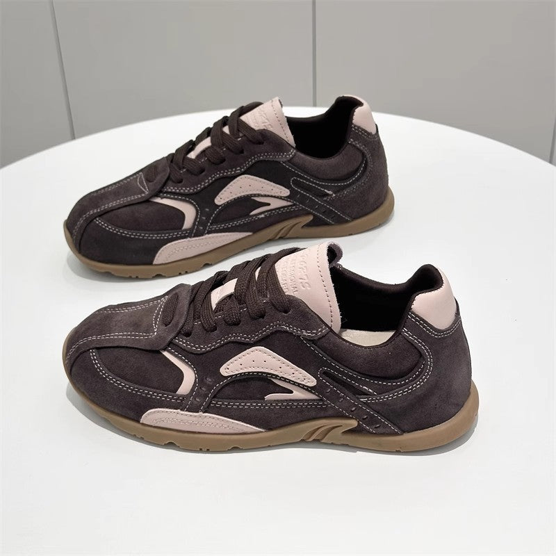 Damen Sneaker Weich Wildleder Bequem Rutschfest