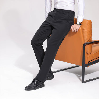 Herren Hosen Elastischer Bund Business Schnitt Modern